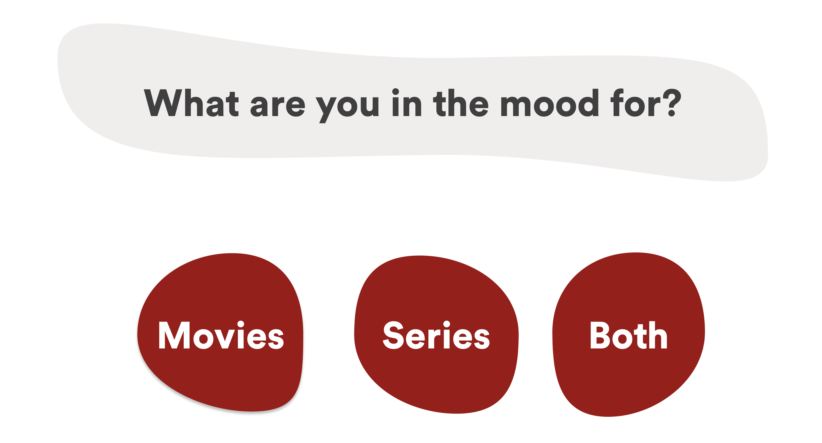 Curify mood selection page